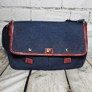 Vintage Tommy Hilfiger Denim Messenger Bag Purse